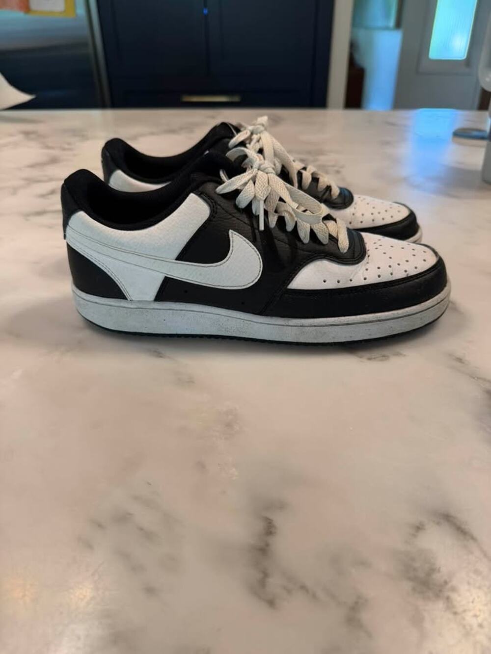 Nike Court Vision Low Black/White Mens 8.5